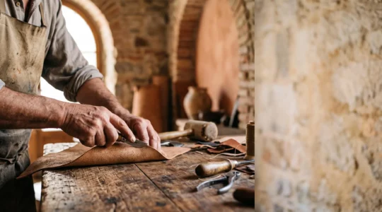 Un artisan catalan travaille à la main dans son atelier à Perpignan, symbole de la résistance du savoir-faire traditionnel face à la production industrielle