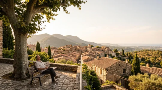 Vue panoramique de Perpignan baignee d'une lumiere mediterraneenne douce, symbole d'un ensoleillement exceptionnel a apprivoiser sereinement